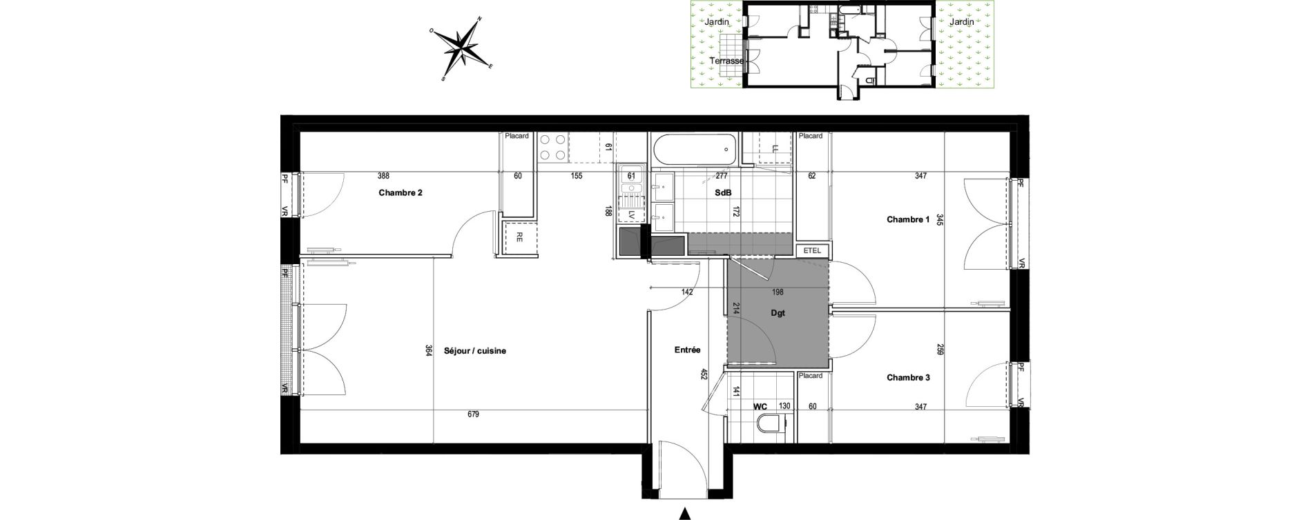 Plan Appartement T De M Neuf R Sidence Greenwich Villepinte