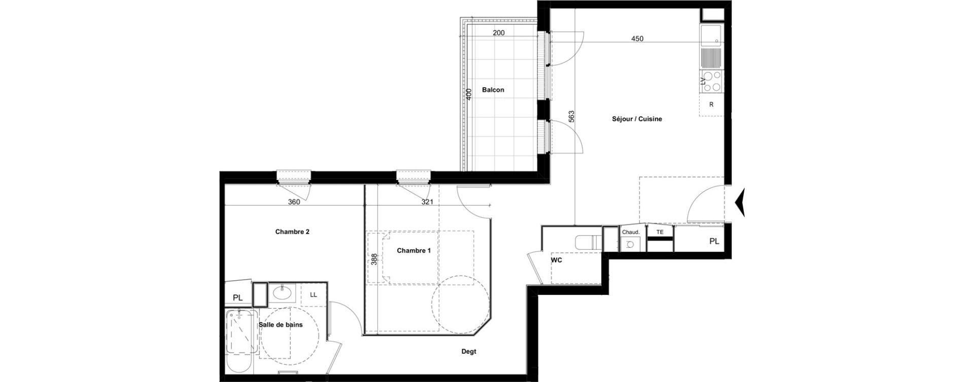 Appartement T3 de 67,34 m2 &agrave; Amb&eacute;rieu-En-Bugey Tiret les allymes