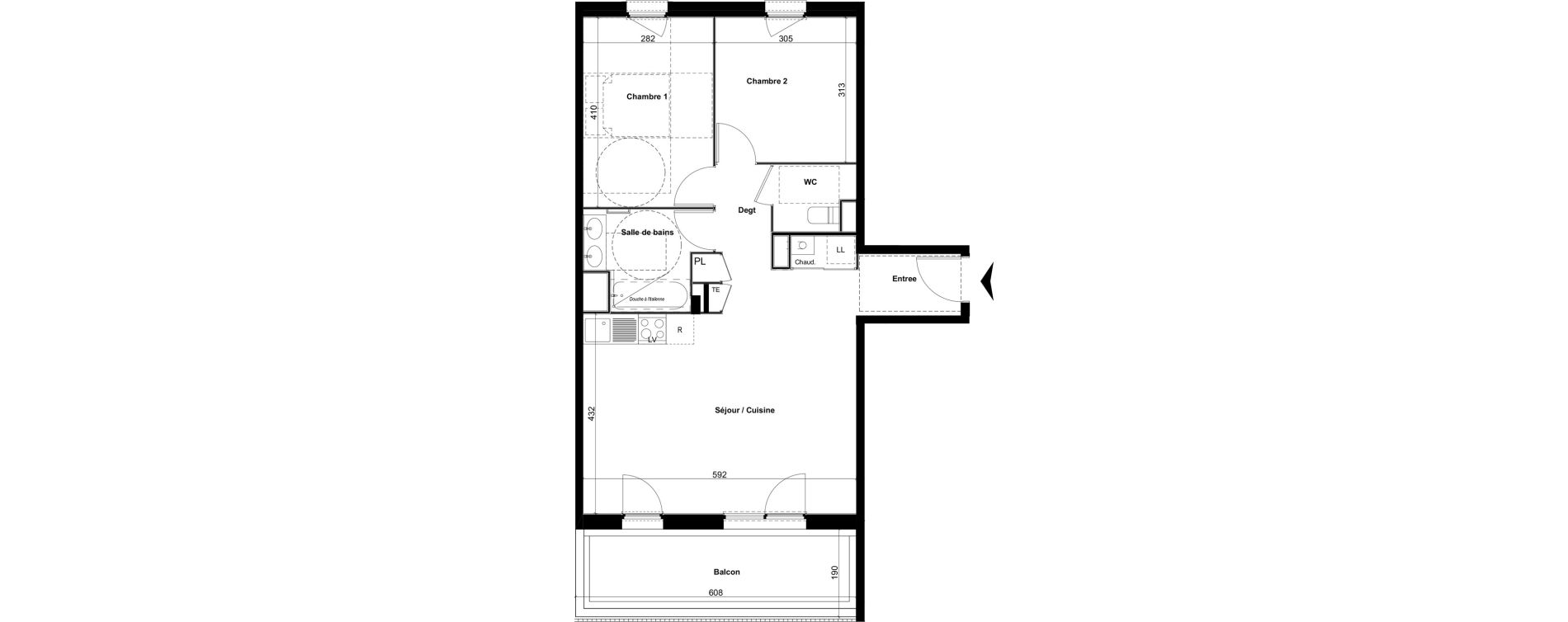 Appartement T3 de 64,04 m2 &agrave; Amb&eacute;rieu-En-Bugey Tiret les allymes