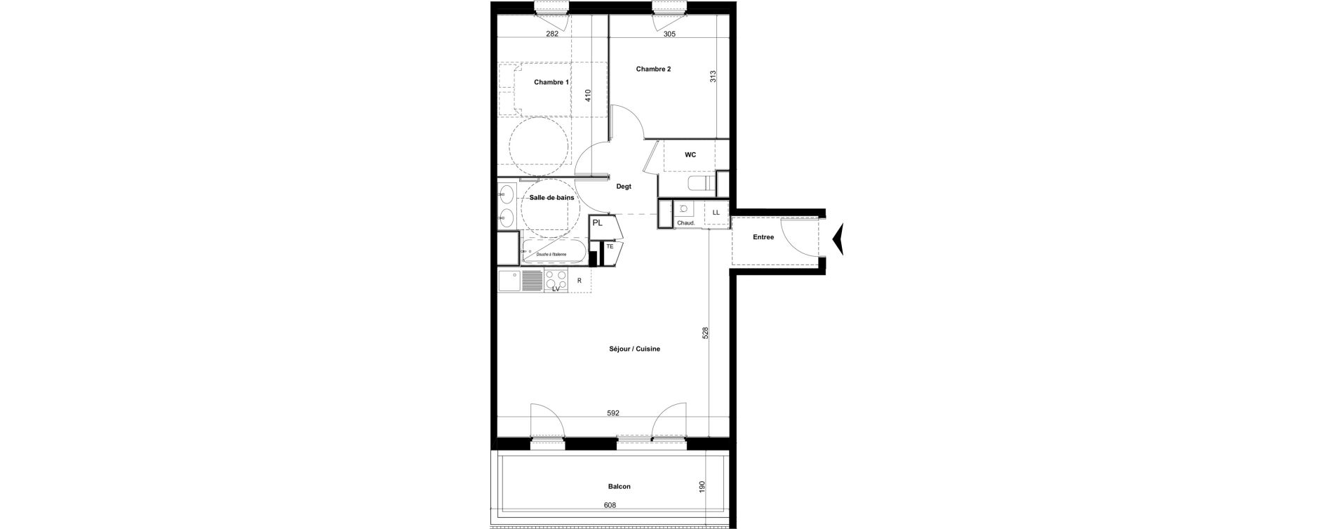 Appartement T3 de 64,04 m2 &agrave; Amb&eacute;rieu-En-Bugey Tiret les allymes