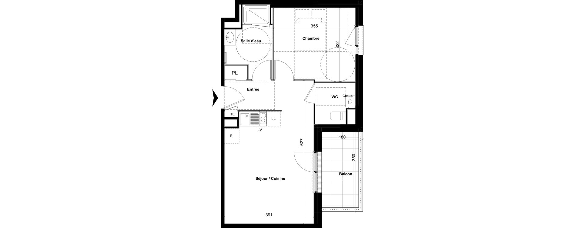 Appartement T2 de 42,88 m2 &agrave; Amb&eacute;rieu-En-Bugey Tiret les allymes