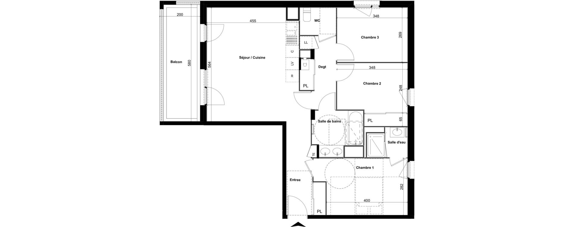 Appartement T4 de 80,02 m2 &agrave; Amb&eacute;rieu-En-Bugey Tiret les allymes