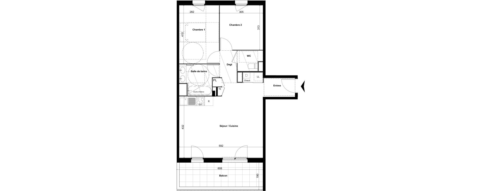 Appartement T3 de 64,04 m2 &agrave; Amb&eacute;rieu-En-Bugey Tiret les allymes