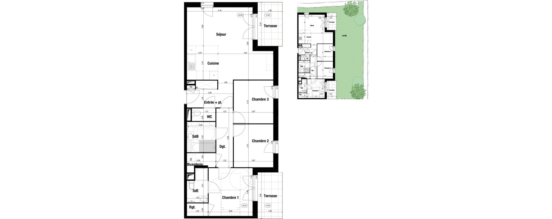 Appartement T4 de 82,07 m2 &agrave; Amb&eacute;rieu-En-Bugey Tiret les allymes