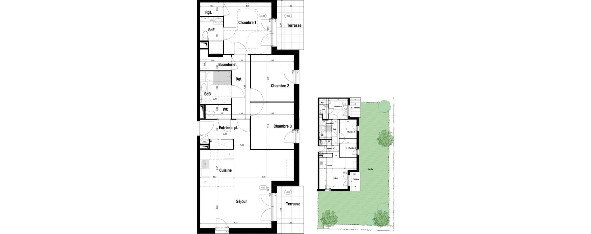 Appartement T4 de 82,06 m2 &agrave; Amb&eacute;rieu-En-Bugey Tiret les allymes