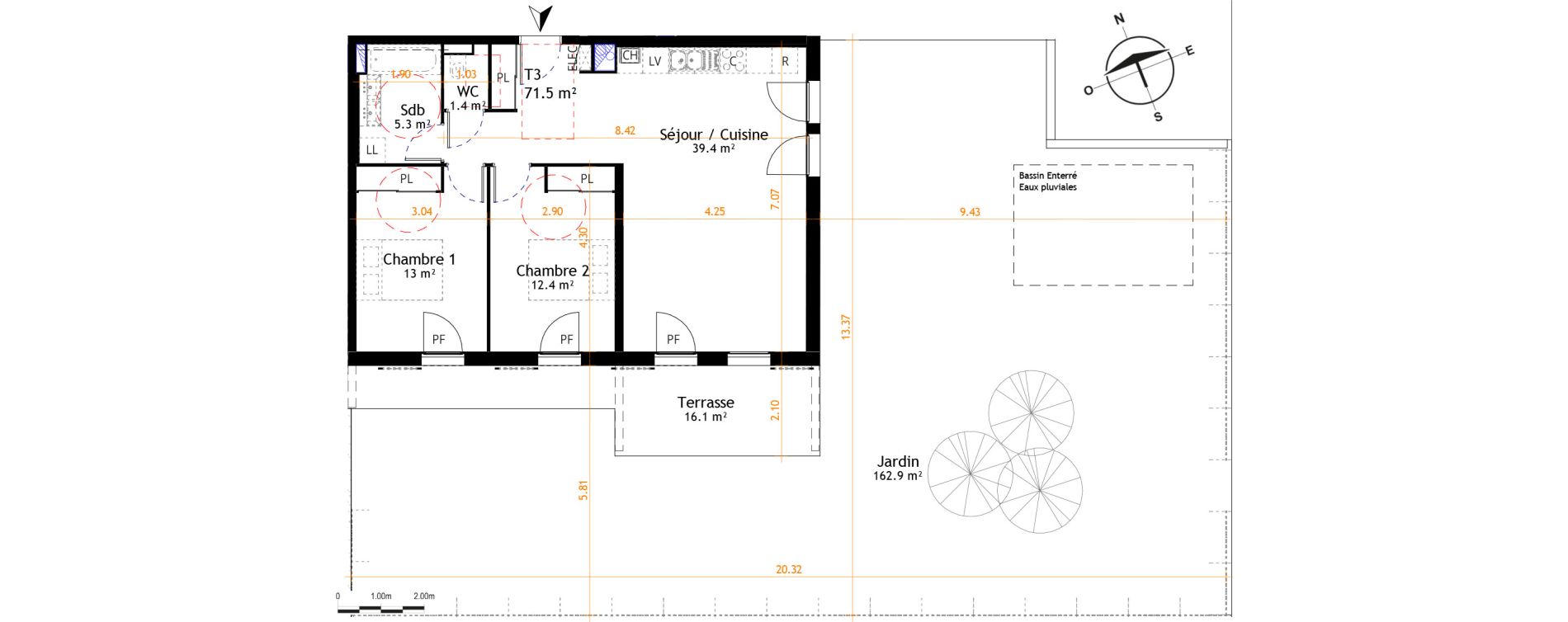 Appartement T3 de 71,50 m2 &agrave; Belley Centre