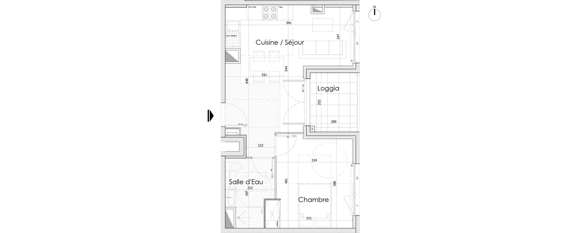 Appartement T2 de 42,10 m2 &agrave; Bourg-En-Bresse Centre