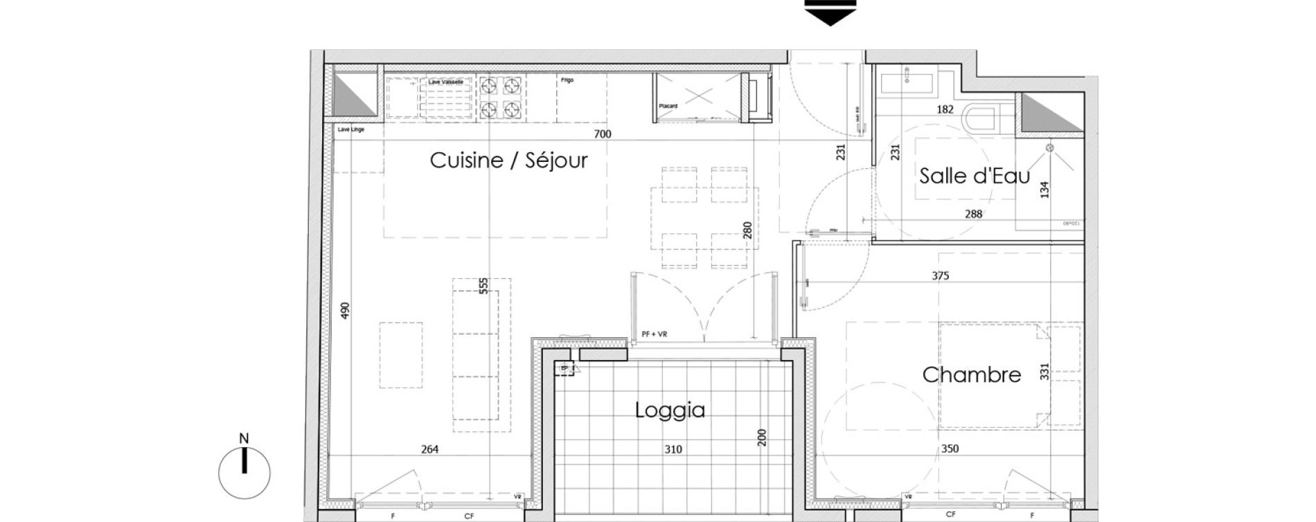 Appartement T2 de 44,80 m2 &agrave; Bourg-En-Bresse Centre