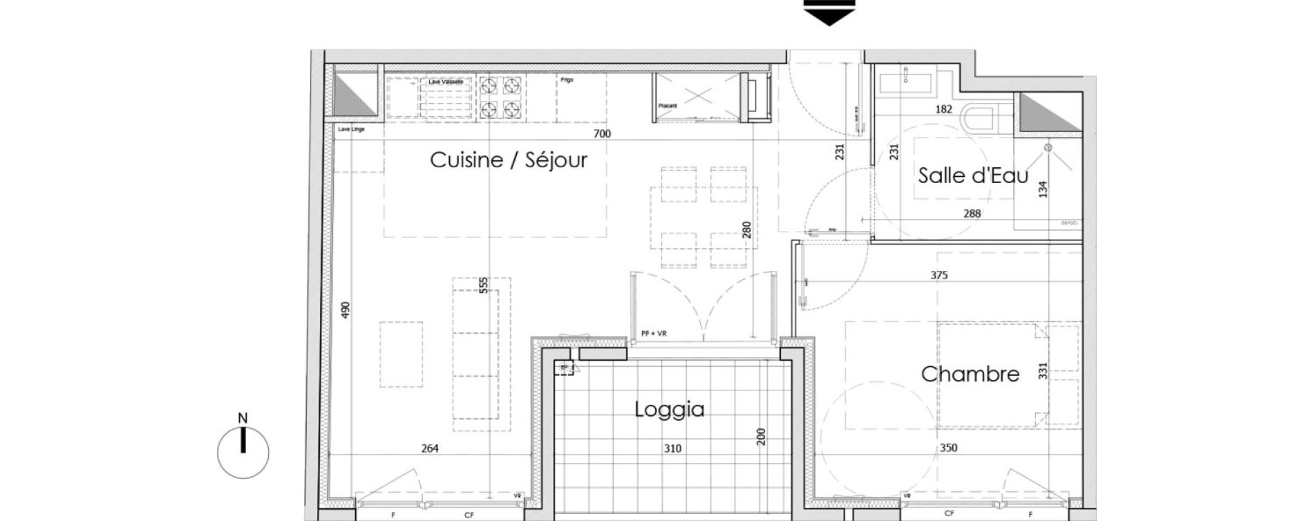 Appartement T2 de 44,80 m2 &agrave; Bourg-En-Bresse Centre
