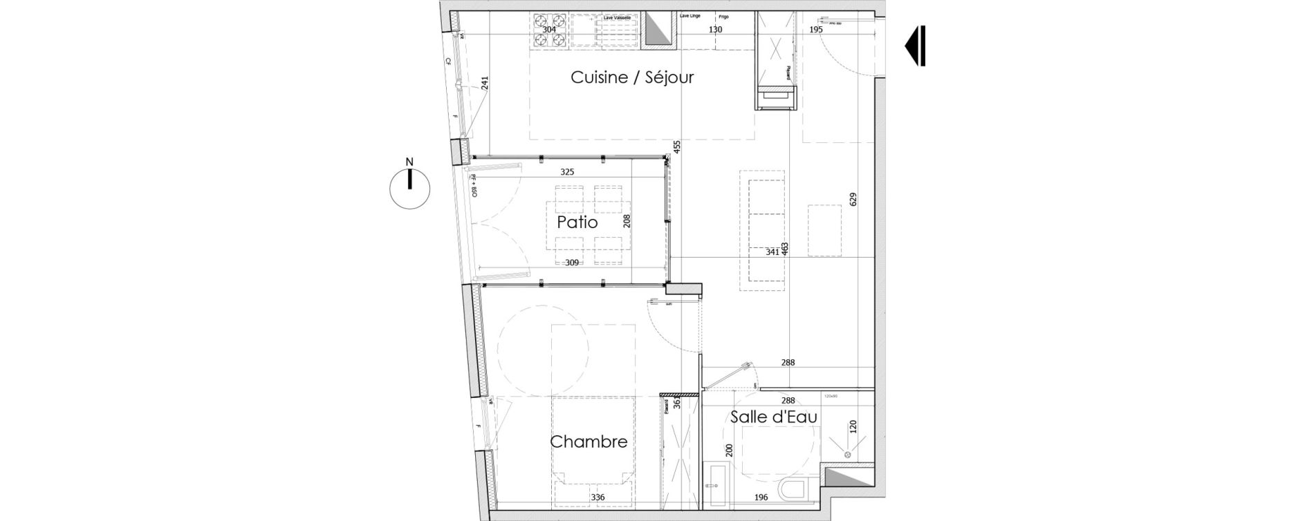 Appartement T2 de 52,70 m2 &agrave; Bourg-En-Bresse Centre