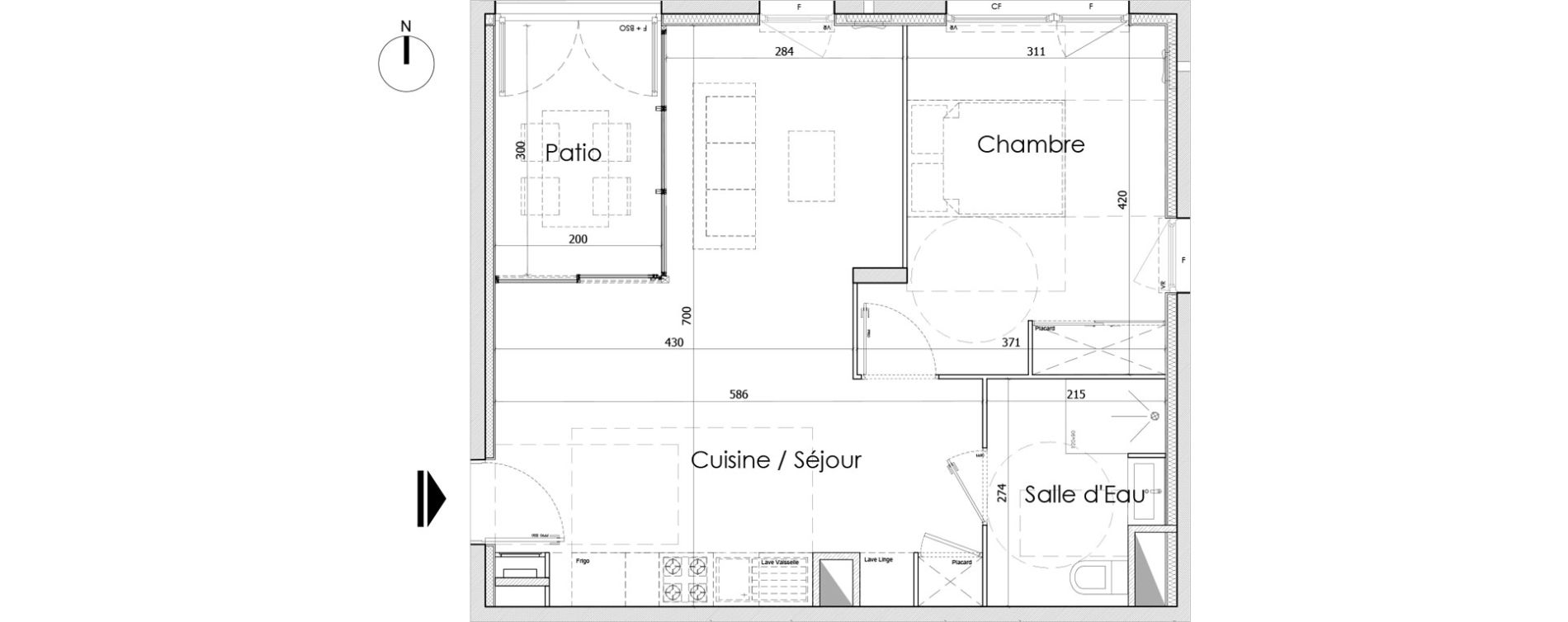 Appartement T2 de 54,00 m2 &agrave; Bourg-En-Bresse Centre