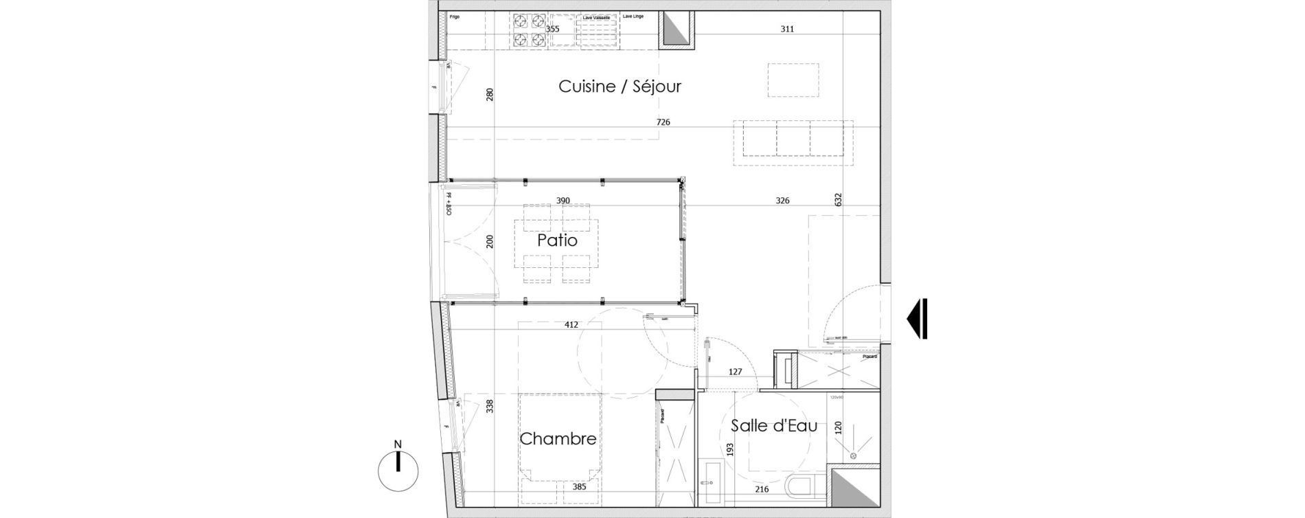 Appartement T2 de 57,20 m2 &agrave; Bourg-En-Bresse Centre