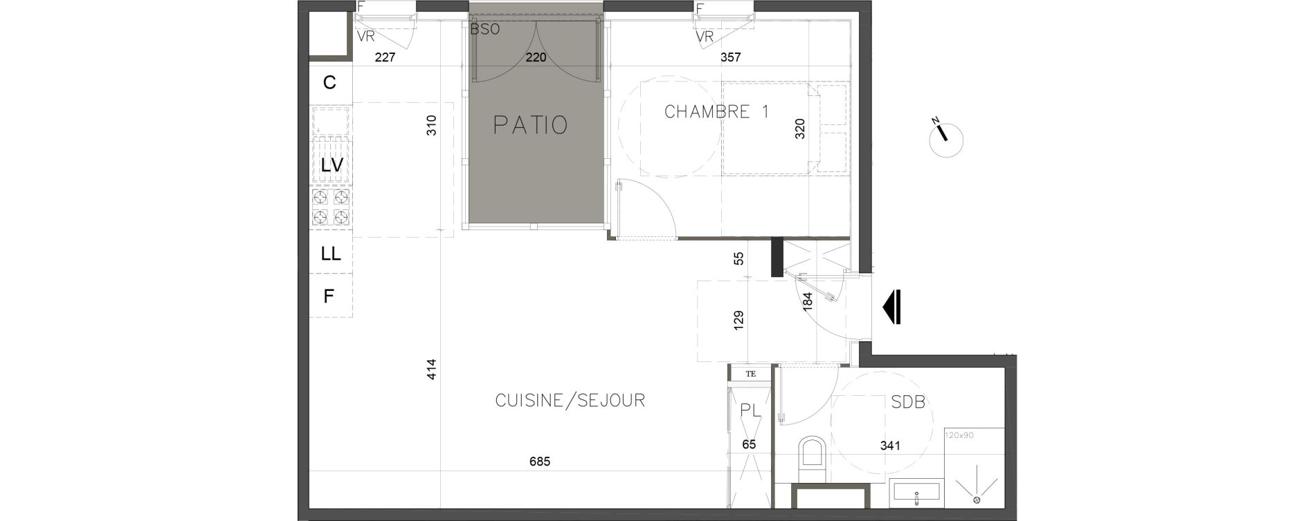Appartement T2 de 60,50 m2 &agrave; Bourg-En-Bresse Centre