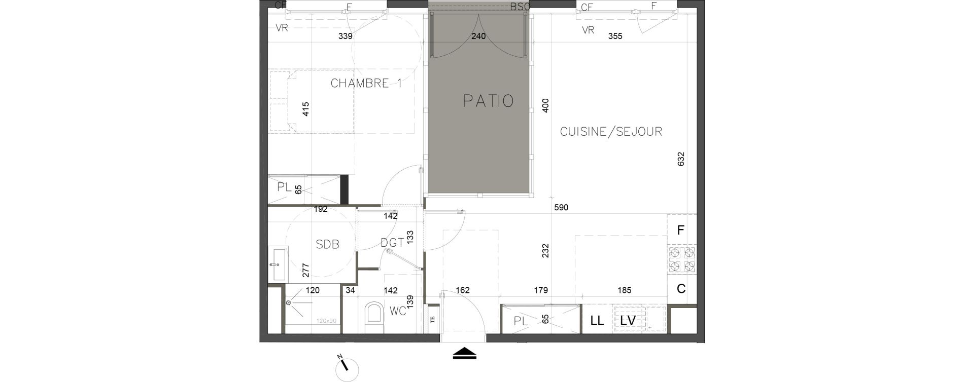 Appartement T2 de 62,30 m2 &agrave; Bourg-En-Bresse Centre