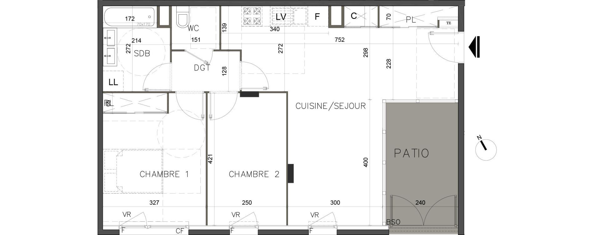 Appartement T3 de 75,80 m2 &agrave; Bourg-En-Bresse Centre