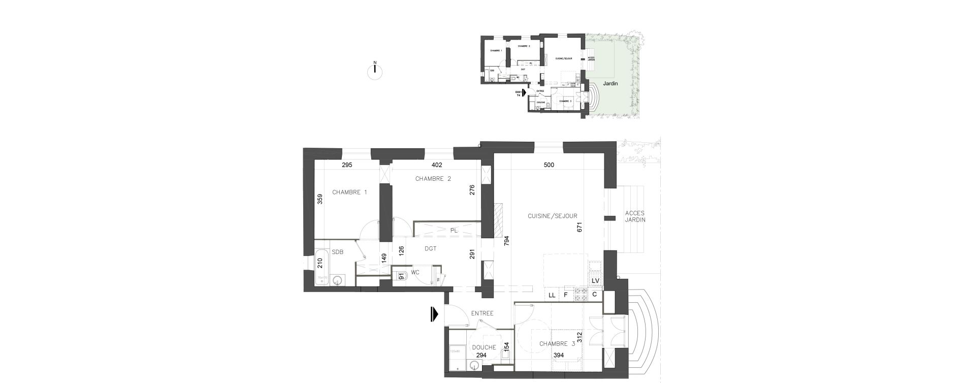 Appartement T4 de 95,20 m2 &agrave; Bourg-En-Bresse Centre