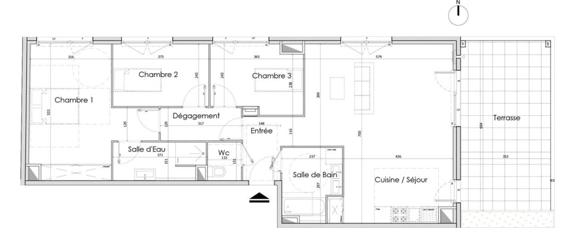 Appartement T4 de 95,80 m2 &agrave; Bourg-En-Bresse Centre