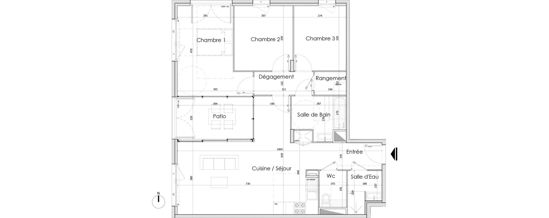 Appartement T4 de 98,50 m2 &agrave; Bourg-En-Bresse Centre