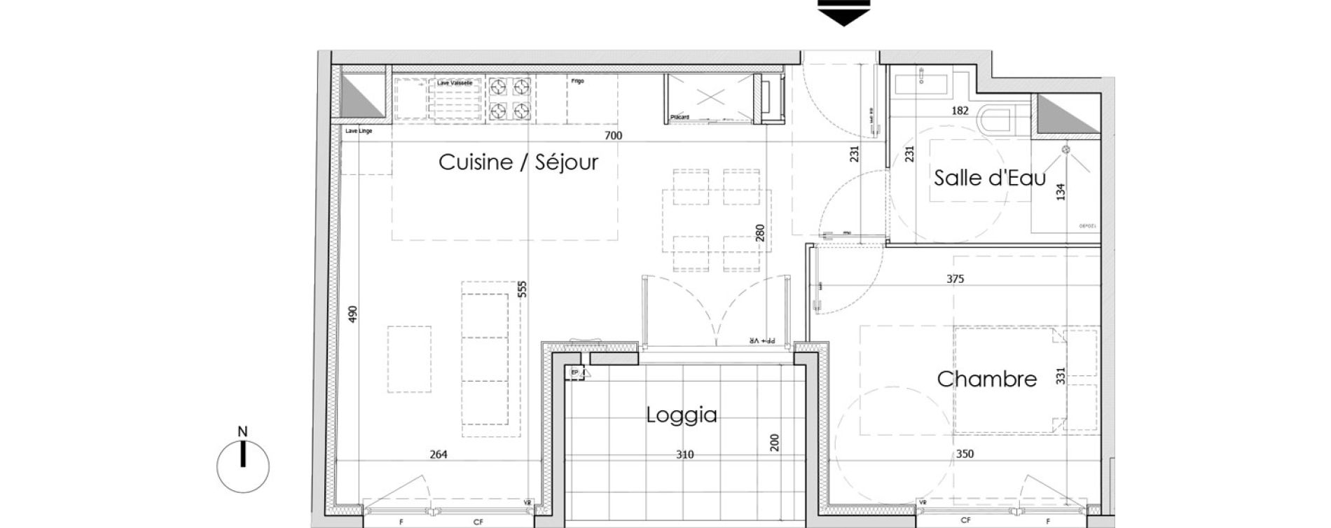 Appartement T2 de 44,90 m2 &agrave; Bourg-En-Bresse Centre