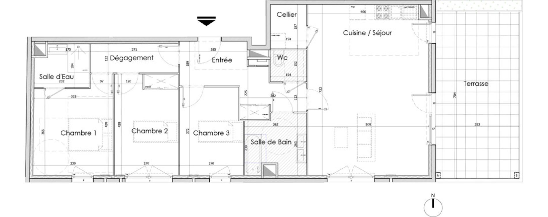 Appartement T4 de 100,10 m2 &agrave; Bourg-En-Bresse Centre