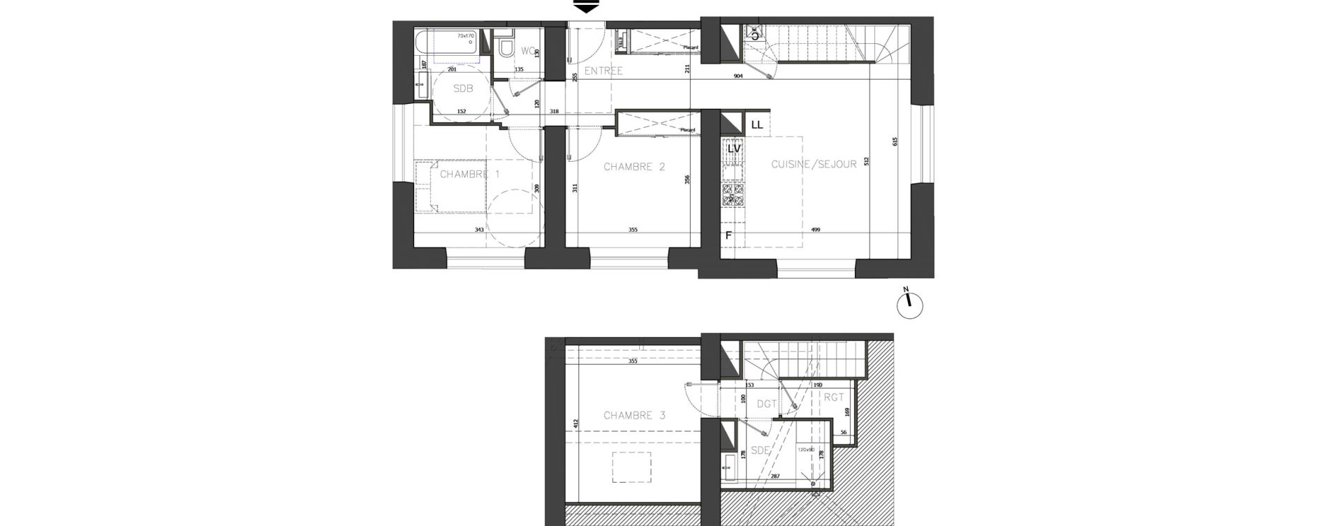 Appartement T4 de 90,10 m2 &agrave; Bourg-En-Bresse Centre