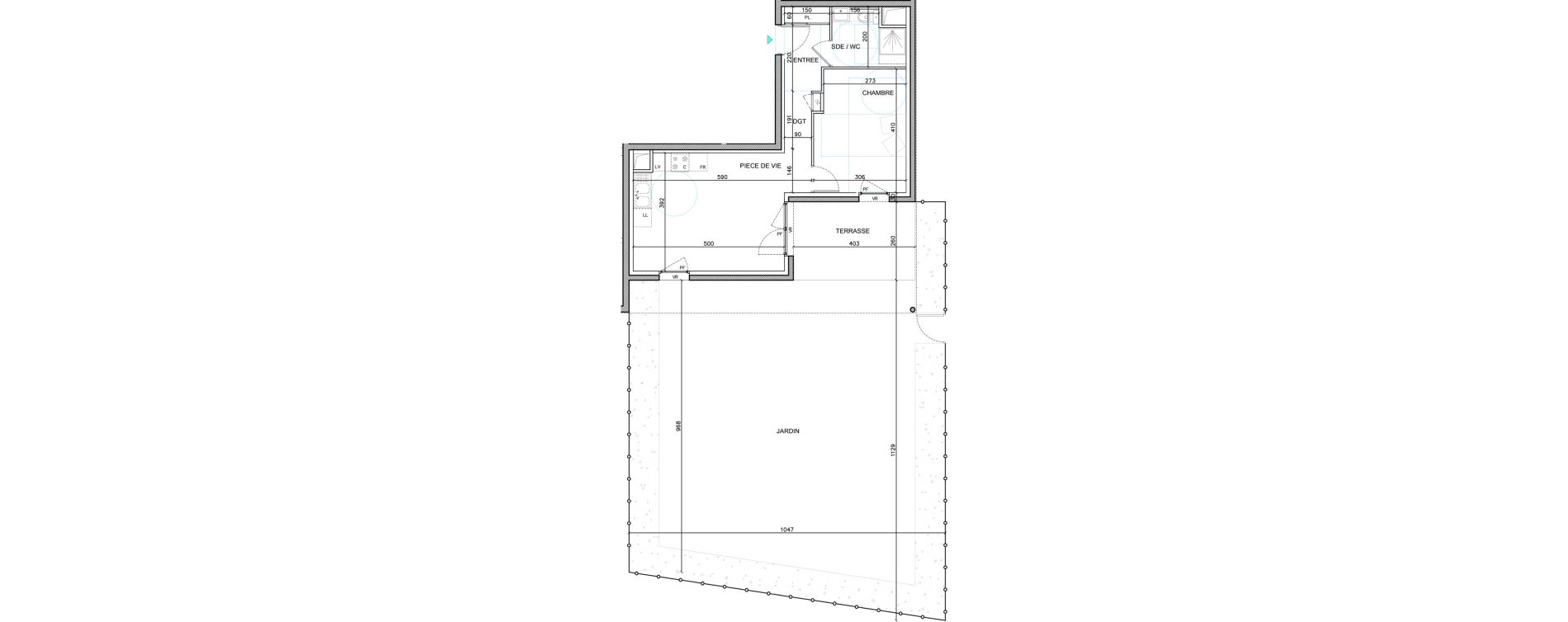 Appartement T2 de 42,55 m2 &agrave; Bourg-En-Bresse Citadelle - gare