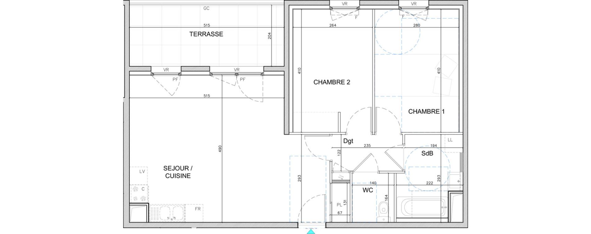 Appartement T3 de 62,93 m2 &agrave; Bourg-En-Bresse Citadelle - gare