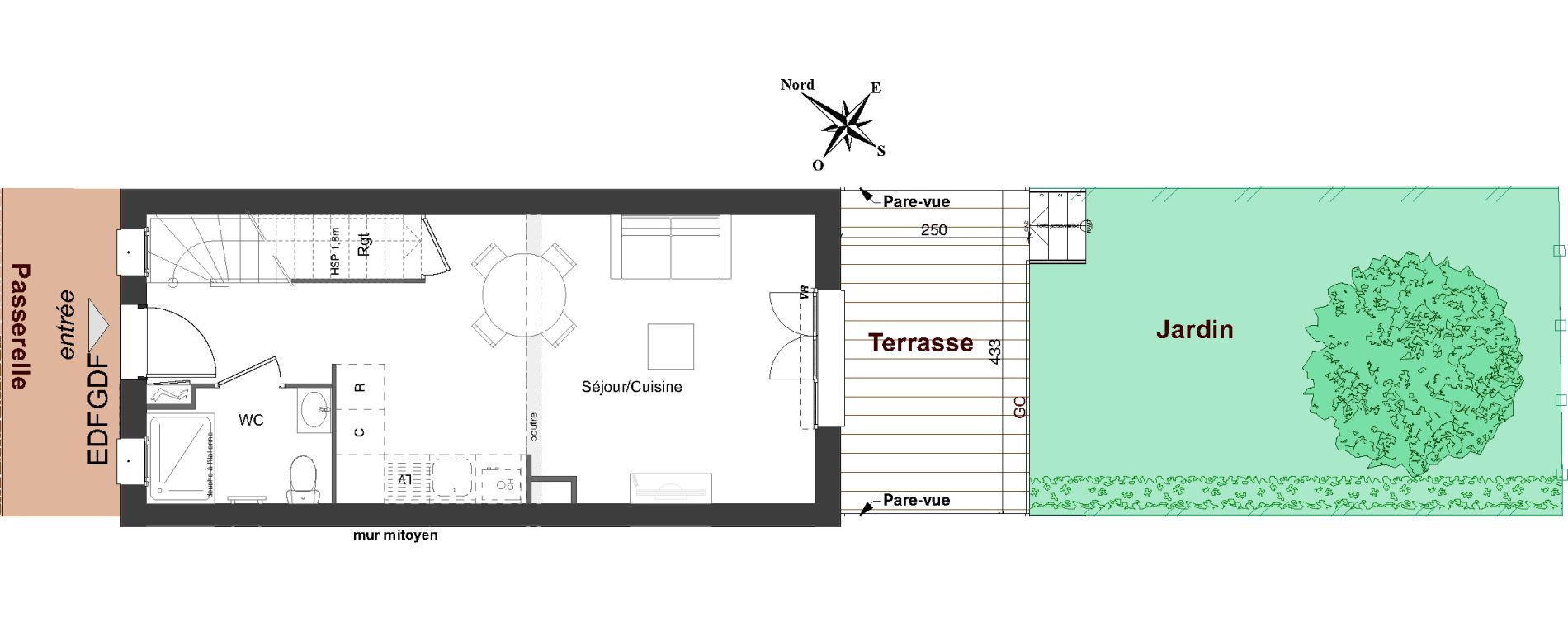 Maison T3 de 60,85 m2 &agrave; Bourg-En-Bresse Centre