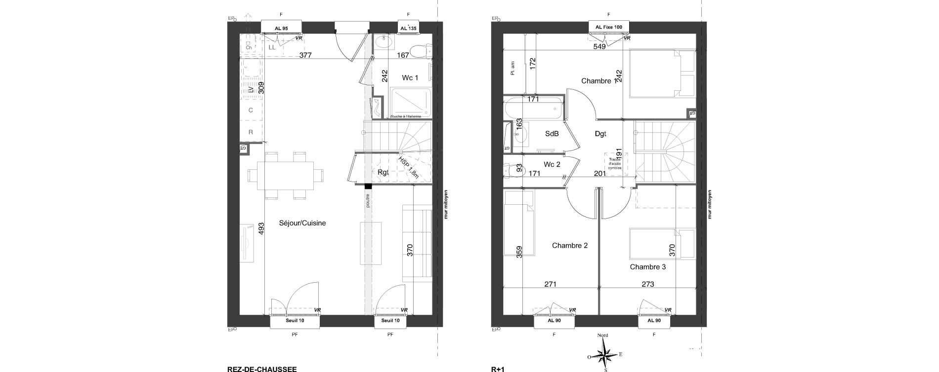 Maison T4 de 80,84 m2 &agrave; Bourg-En-Bresse Centre