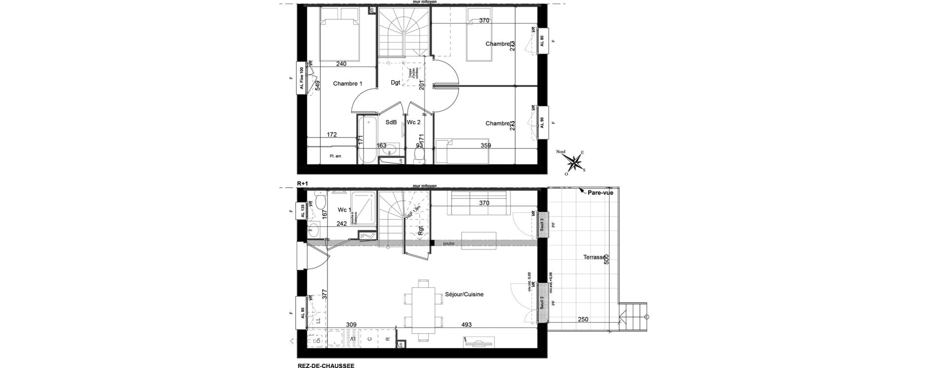 Maison T4 de 80,57 m2 &agrave; Bourg-En-Bresse Centre