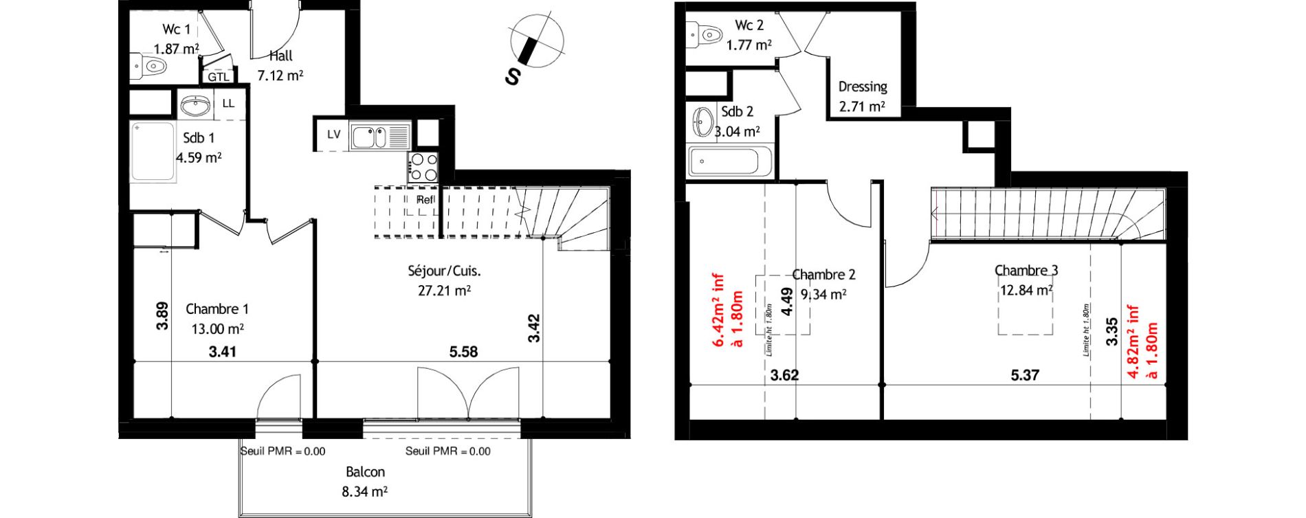 Appartement T4 de 90,88 m2 &agrave; Cessy Centre