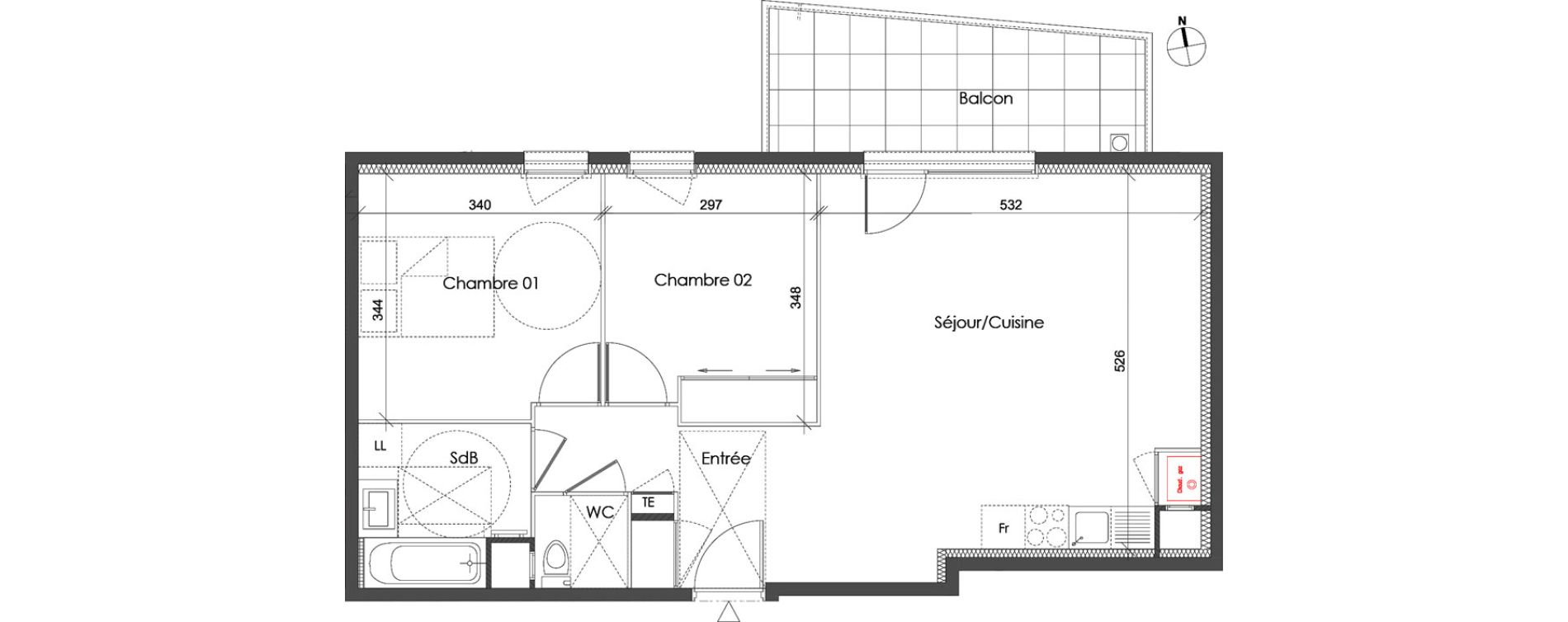 Appartement T3 de 63,65 m2 &agrave; Collonges Centre