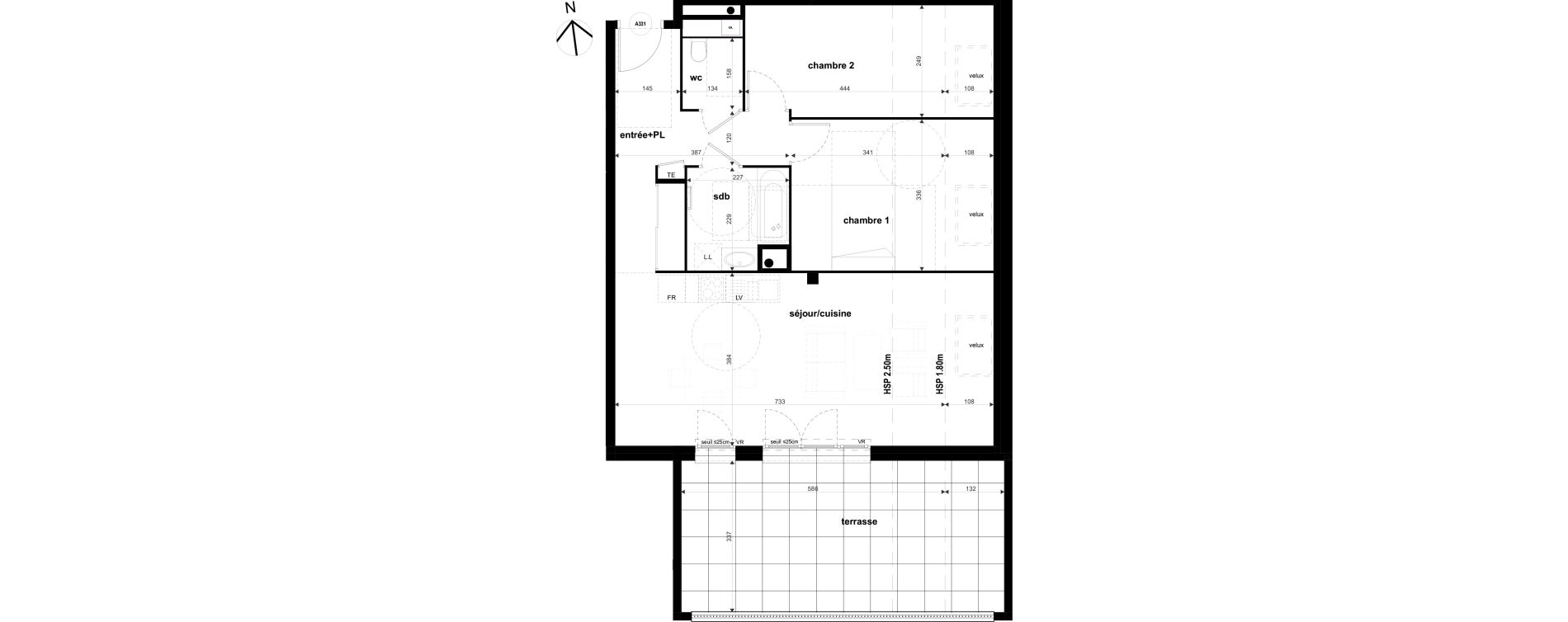 Appartement T3 de 68,08 m2 &agrave; Collonges Centre