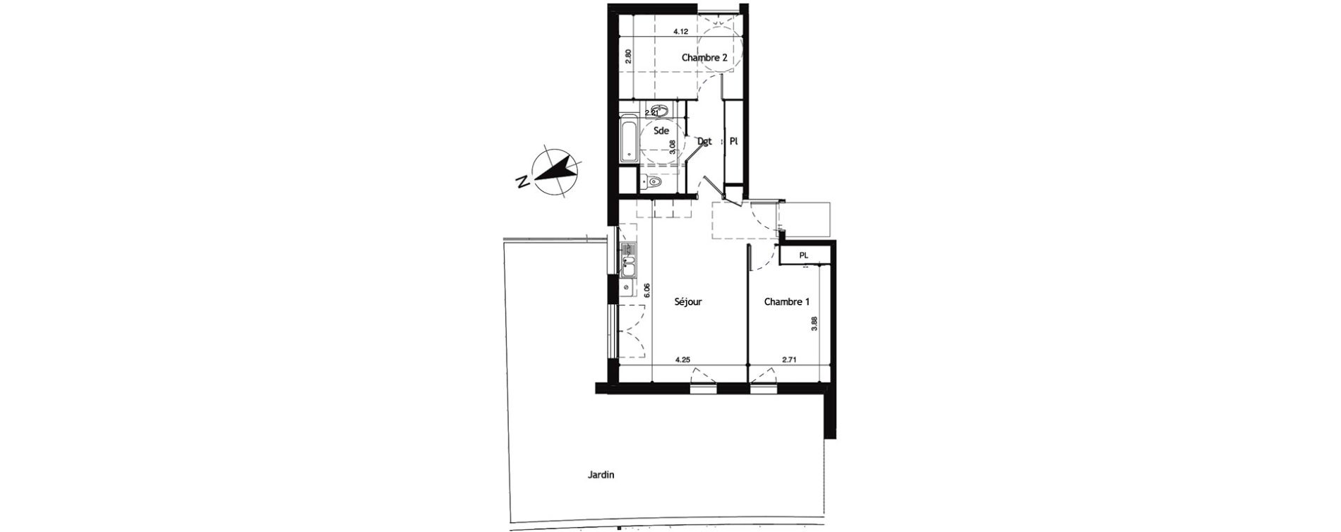Appartement T3 de 62,57 m2 &agrave; Collonges Centre