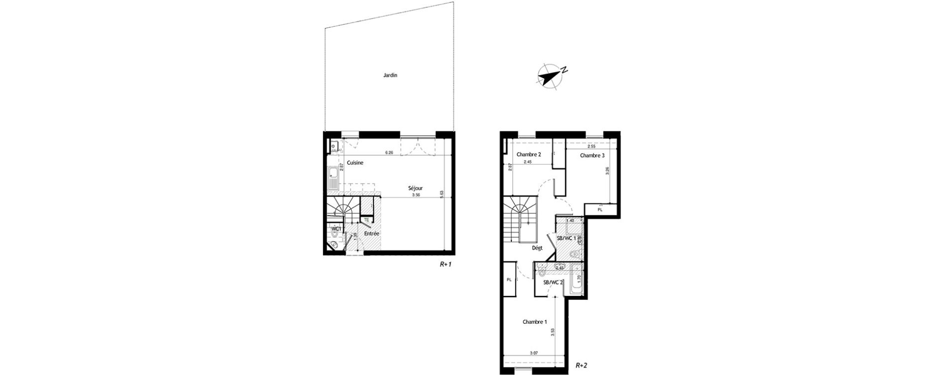 Appartement T4 de 74,77 m2 &agrave; Collonges Centre