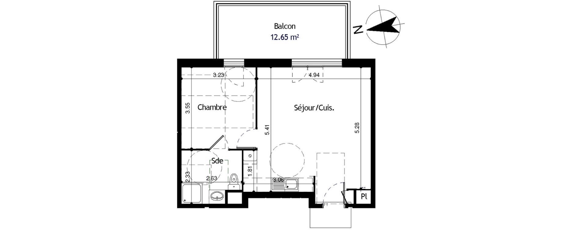 Appartement T2 de 45,90 m2 &agrave; Collonges Centre