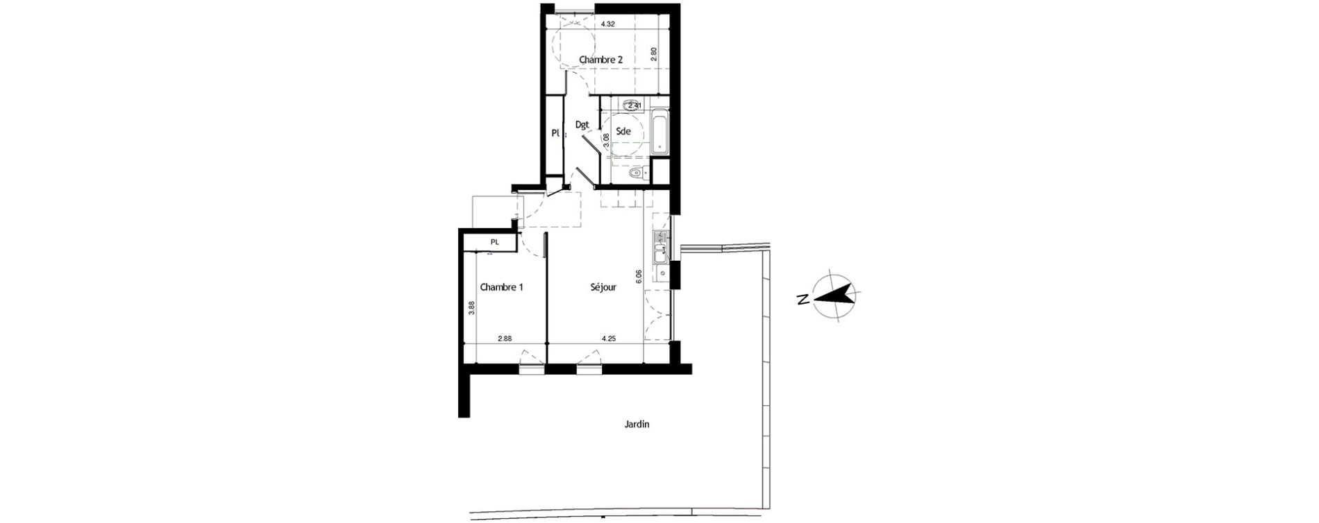 Appartement T3 de 64,51 m2 &agrave; Collonges Centre