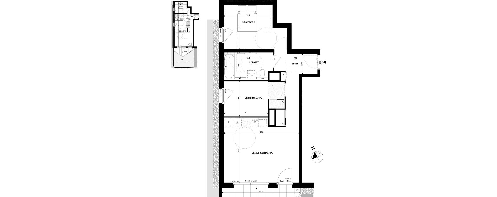 Appartement T3 de 58,05 m2 &agrave; Divonne-Les-Bains Centre