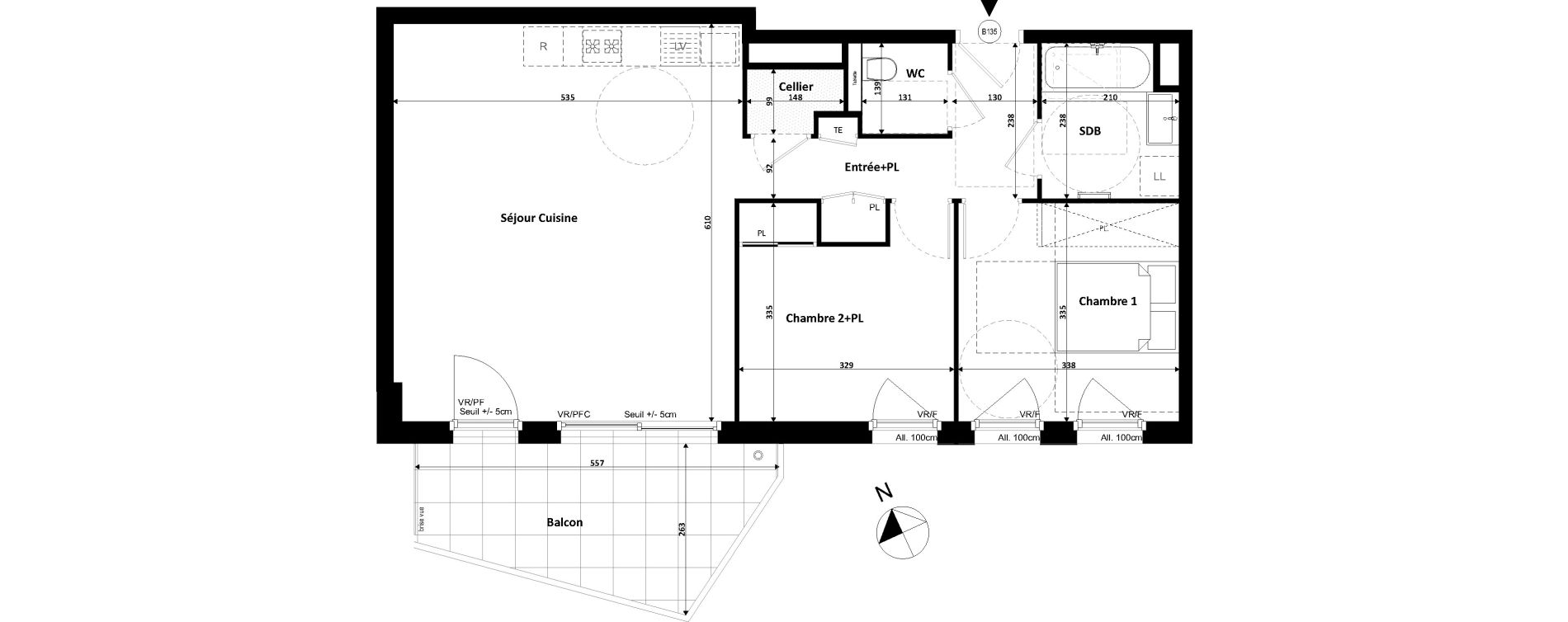 Appartement T3 de 68,27 m2 &agrave; Divonne-Les-Bains Centre