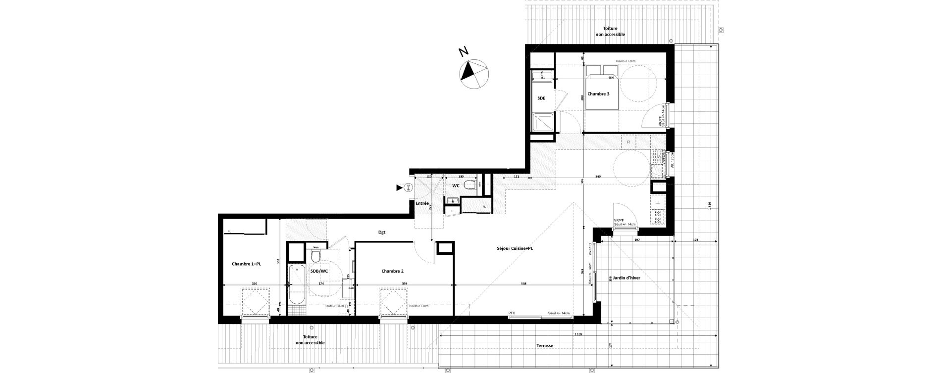 Appartement T4 de 97,30 m2 &agrave; Divonne-Les-Bains Centre