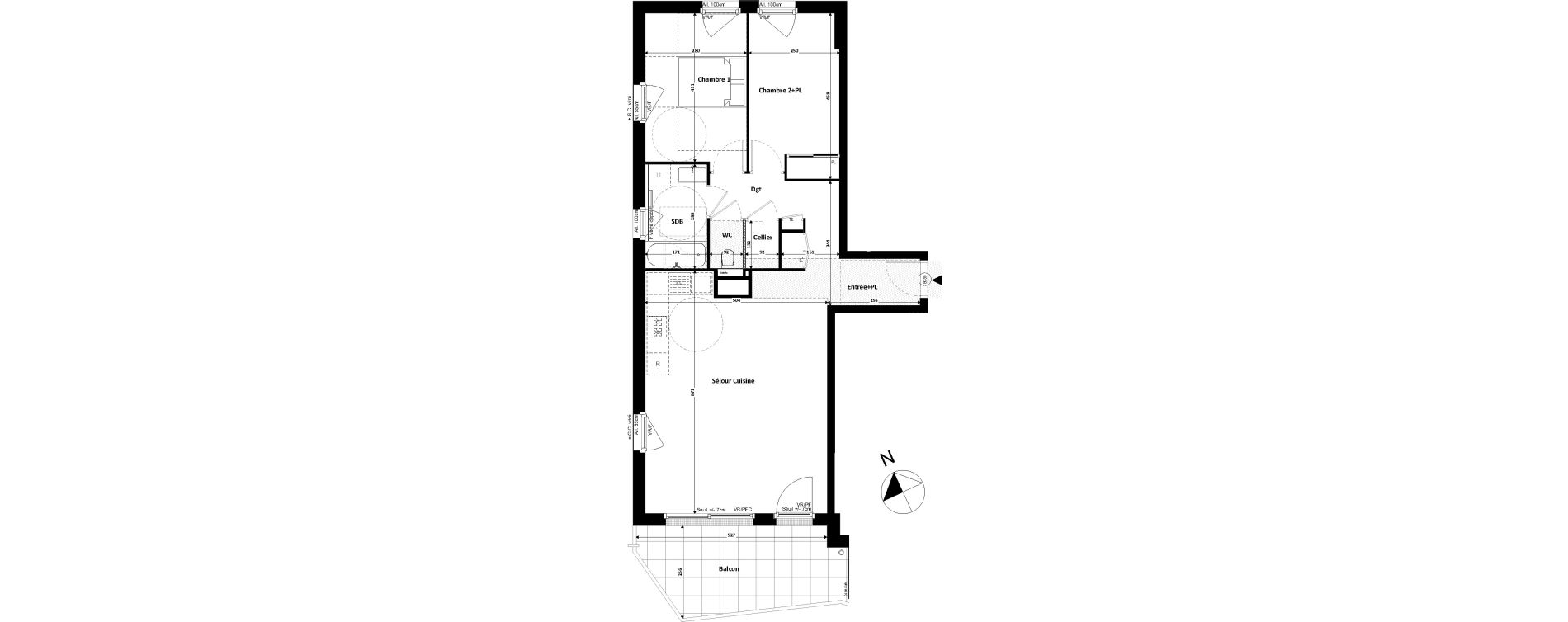 Appartement T3 de 72,32 m2 &agrave; Divonne-Les-Bains Centre