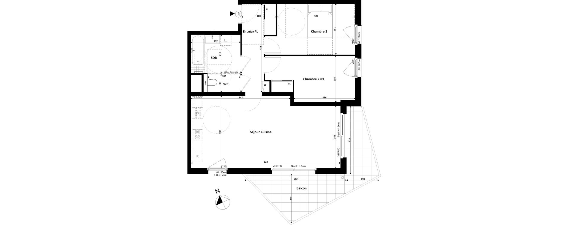 Appartement T3 de 69,96 m2 &agrave; Divonne-Les-Bains Centre