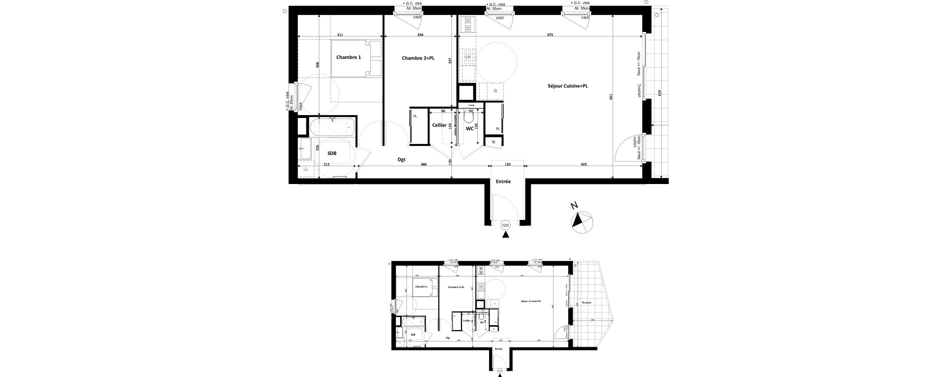 Appartement T3 de 75,01 m2 &agrave; Divonne-Les-Bains Centre