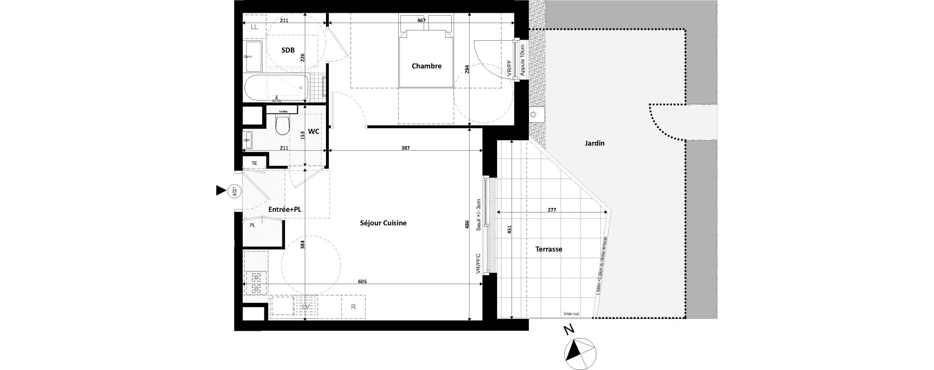 Appartement T2 de 47,25 m2 &agrave; Divonne-Les-Bains Centre
