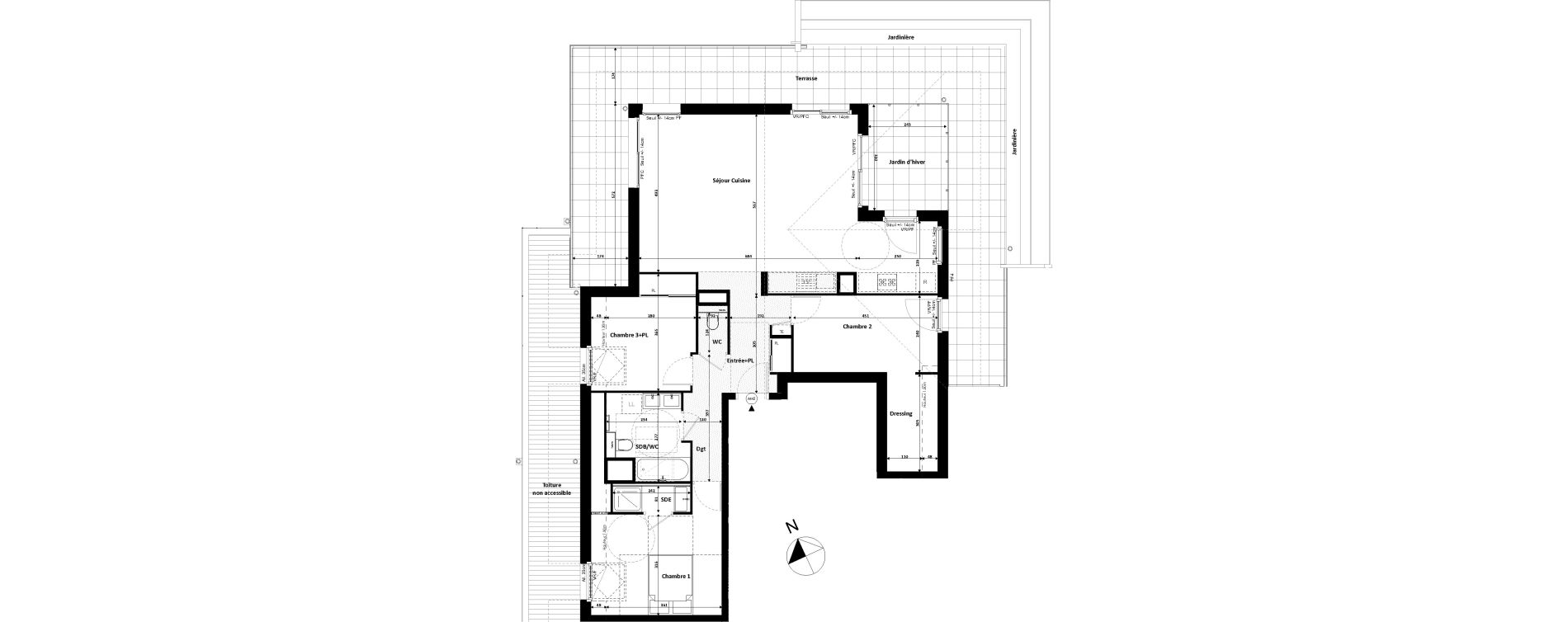 Appartement T4 de 97,56 m2 &agrave; Divonne-Les-Bains Centre