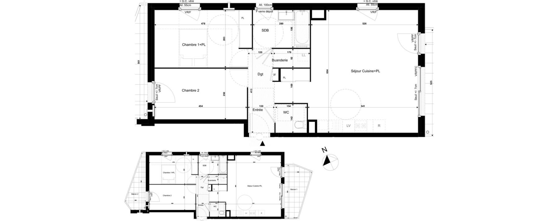 Appartement T3 de 73,00 m2 &agrave; Divonne-Les-Bains Centre
