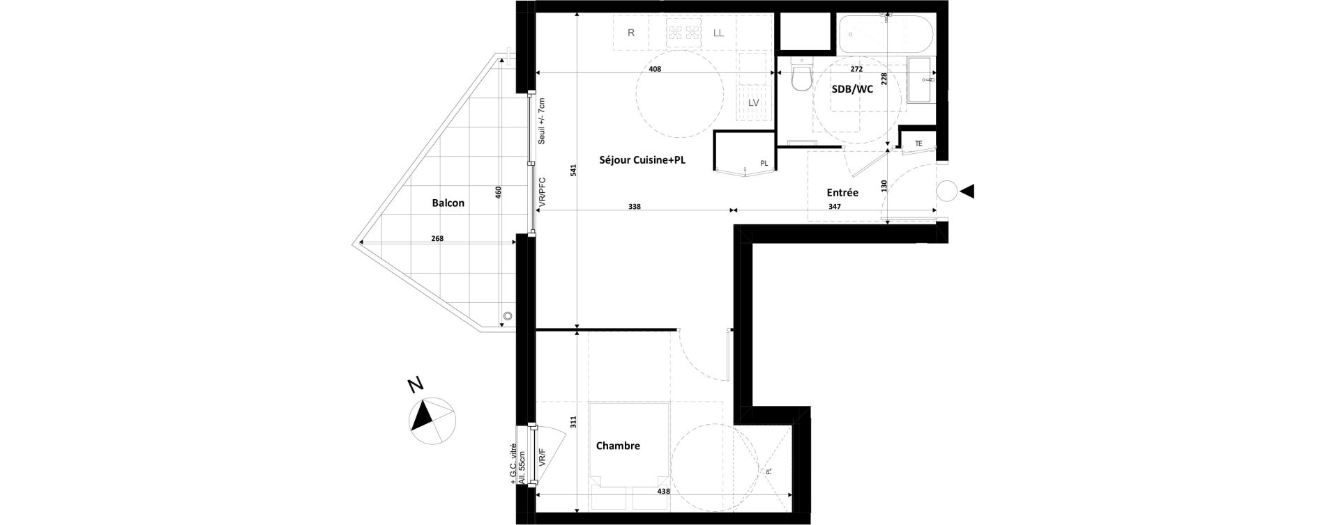 Appartement T2 de 41,56 m2 &agrave; Divonne-Les-Bains Centre