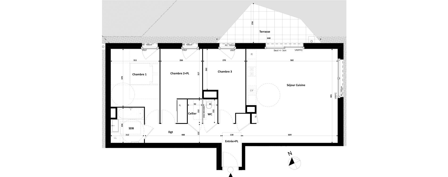 Appartement T4 de 85,77 m2 &agrave; Divonne-Les-Bains Centre