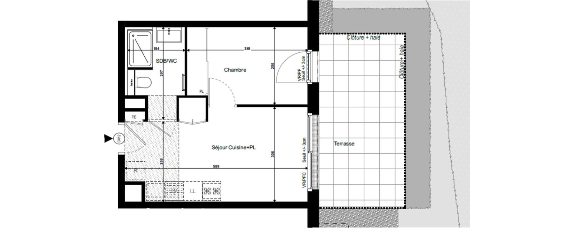 Appartement T2 de 30,94 m2 &agrave; Divonne-Les-Bains Centre