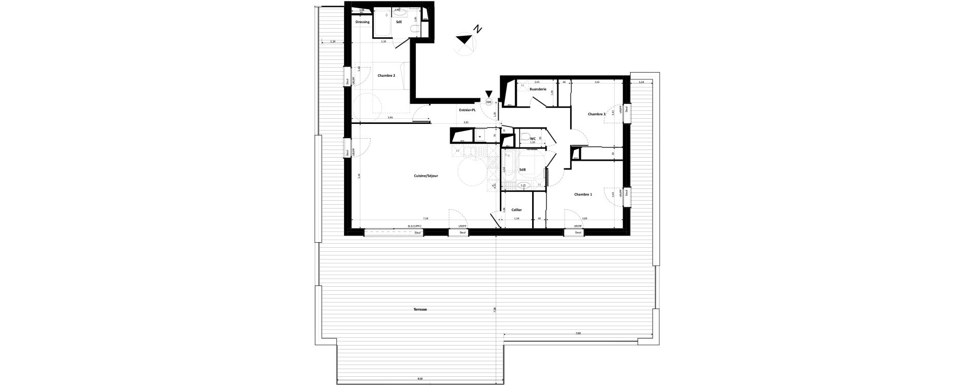 Appartement T4 de 105,14 m2 &agrave; Ferney-Voltaire Centre